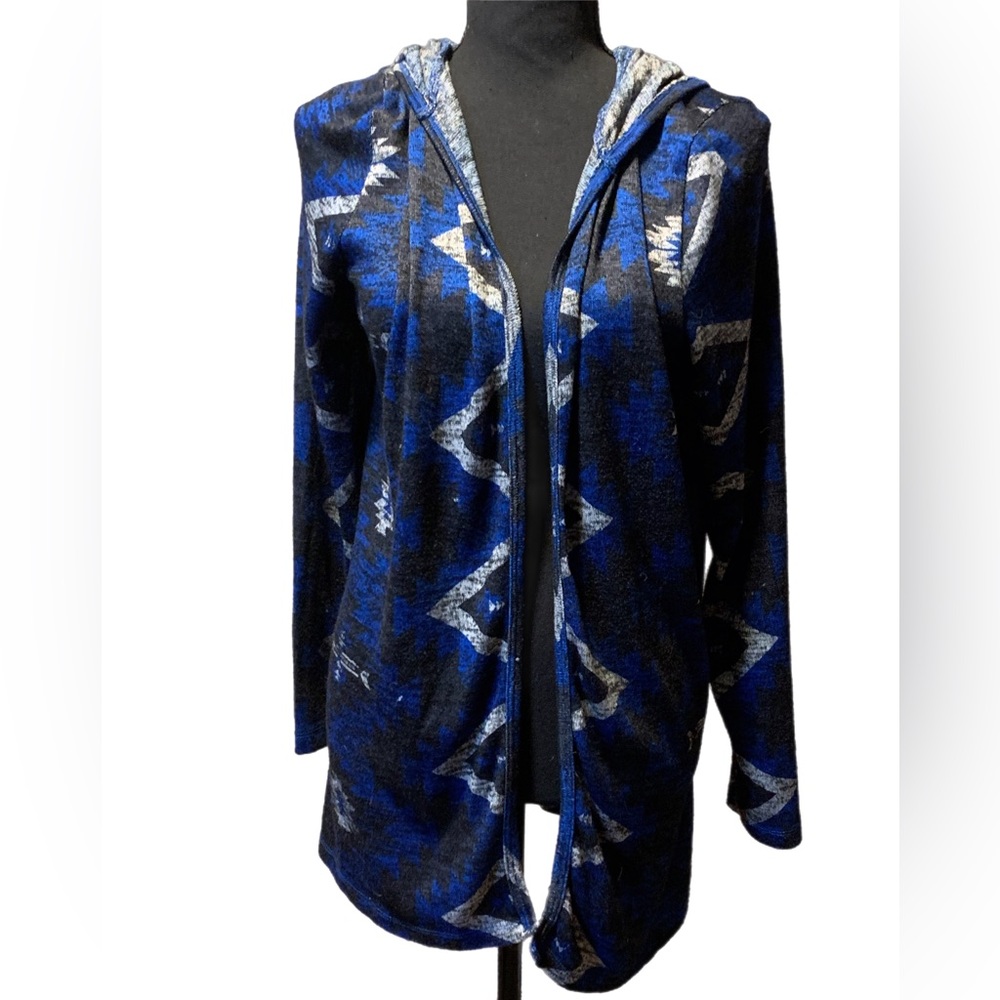 EUC Long Sleeve Indigo Cardigan